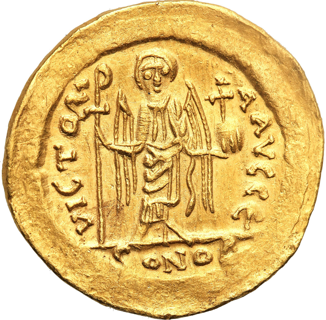 Bizancjum. Mauricius Tiberius (582-602). Solidus, Konstantynopol